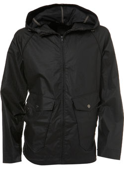 Black Lightweight Coated Hoody