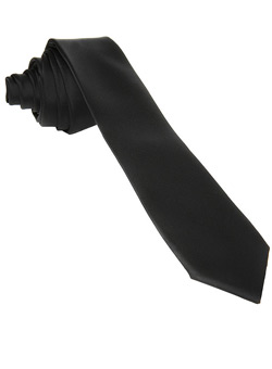 Black Skinny Tie