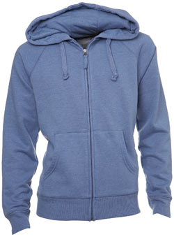 Blue Marl Zip Thru Hoodie