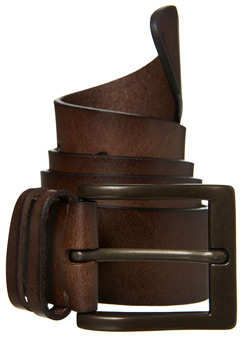 Brown Leather Casual Belt