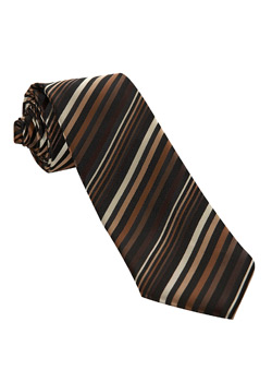 Burton Brown Multi Stripe Tie