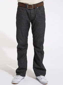 Coated Indigo Twist Fit Denim Jeans