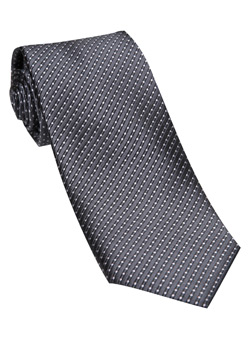 Burton Dark Grey Textured Silk Tie