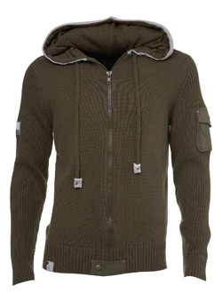 Khaki Cotton Hoodie