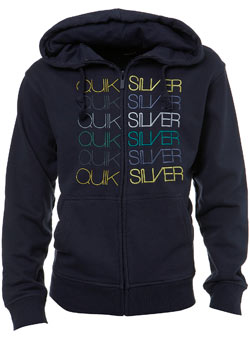 Navy Blue Quiksilver Zip Hoodie
