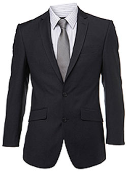 Navy Pinhead Suit Jacket