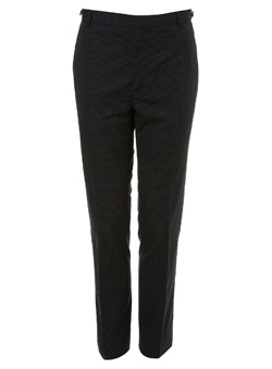 Navy Stripe Cotton Trousers