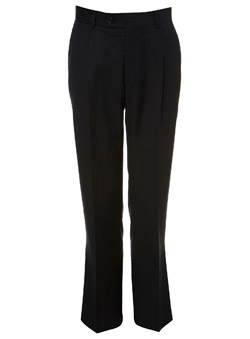 Navy Stripe Suit Trousers