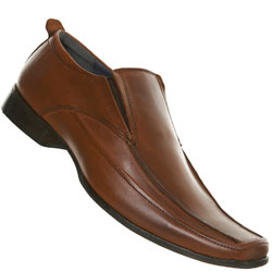 Burton Tan Square Toe Slip On