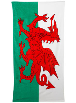 Burton Wales Flag Beach Towel