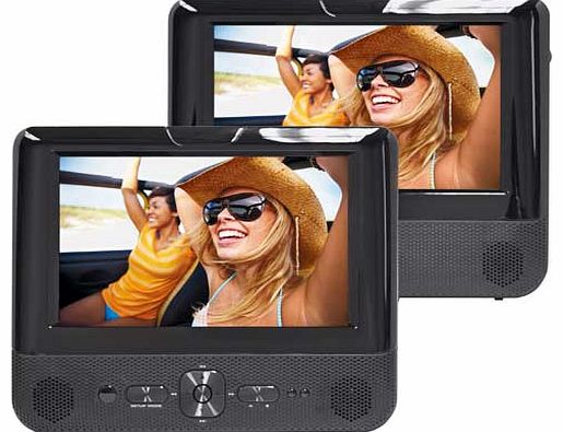 Bush 7 Inch Twin Screen In-Car DVD Player