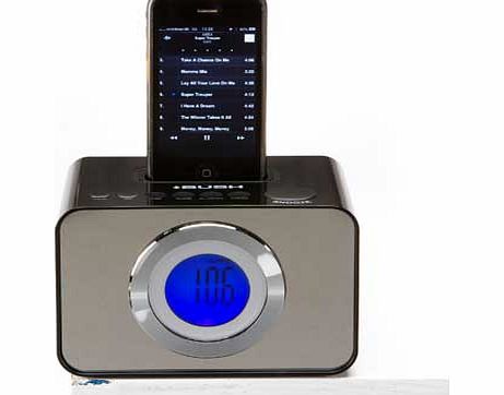 Bush Alarm Clock Radio with Dock - Black