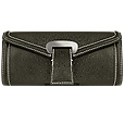 Buti Black Embossed Leather Envelope Clutch