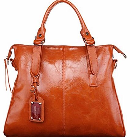 buytra 2014 Women Bag Oil Leather Handbag Shoulder Tote Hobo Satchel Motorcycle Bag