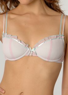 Pearls padded demi bra