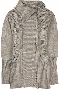 High neck cardigan