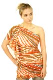 328 New Ladies Orange Cheryl Cole Party Dress Size 8/10