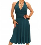 Blue Banana Teal Halter Neck Dress Size 14