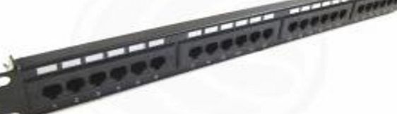 CABLEMATIC Patch panel 1U 24 RJ45 UTP Cat.6 black comb