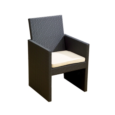 Quattro High Backed Black Wicker Chair