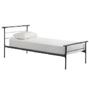 Double Metal Bed Frame, Black & Nestledown