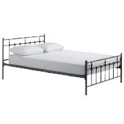 Caen Double Bed, Black