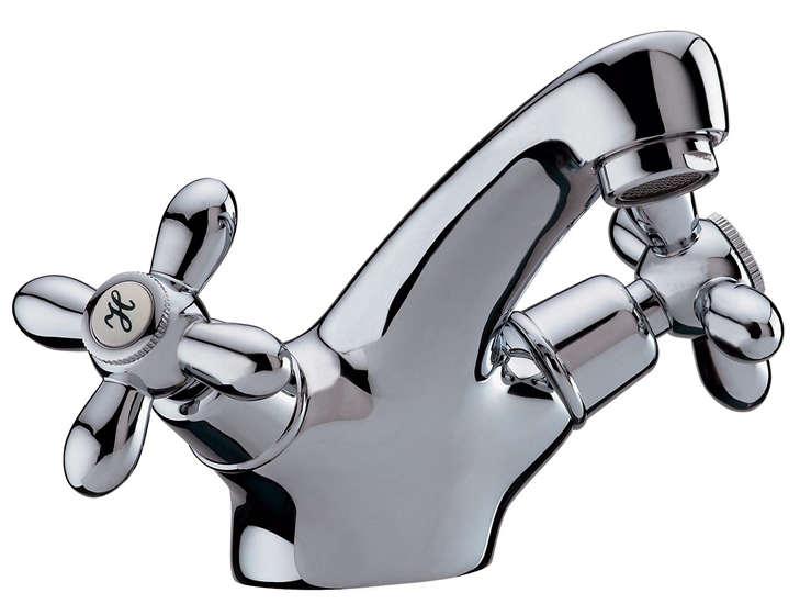 Caithness Cross Handle Basin Mixer