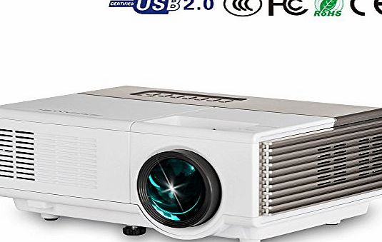 CAIWEI Mini Projector Home Cinema HDMI LCD 960 X640 1500 Lumens Support 1080p HD for Laptop Gaming Video iPhone Ipad Laptop DVD Xbox PS3 With Remote