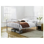 Double Bed, Silver & Sealy Mattress