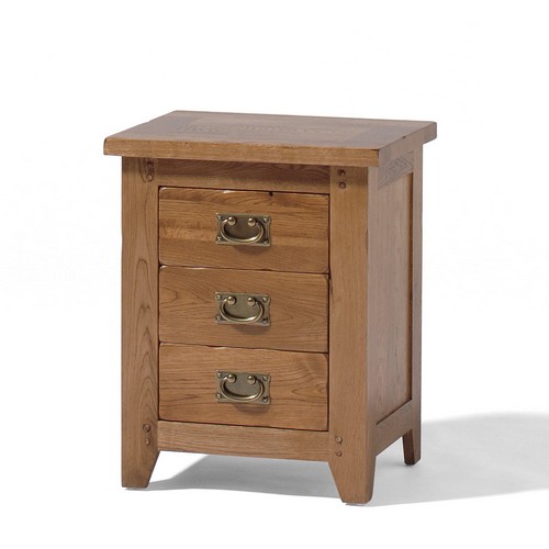 Calgary Rustic Oak Bedside Cabinet 808.401