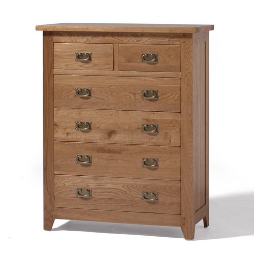 Calgary Rustic Oak Chest Of Drawers 2 4 808.403