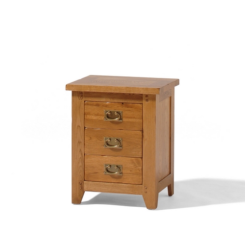 Calgary Rustic Oak Bedside Cabinet 808.401