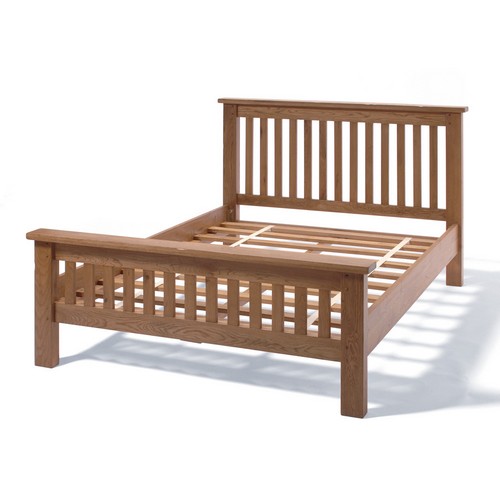 Calgary Rustic Oak Kingsize Bed 808.416