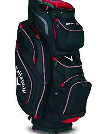 Callaway 2015 Callaway ORG 14 Golf Cart/Trolley Bag 14-Way Divider Black/Red/Charcoal