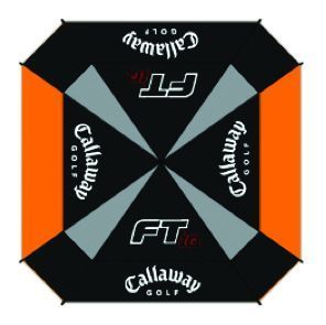 FT-IQ SQUARE GOLF UMBRELLA Black/Orange