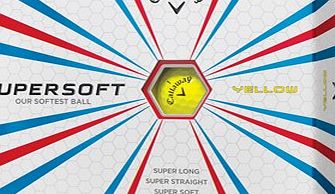 Callaway Golf Callaway Supersoft Yellow Golf Balls (12 Balls)