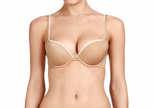 Calvin Klein Beige underwired push-up bra