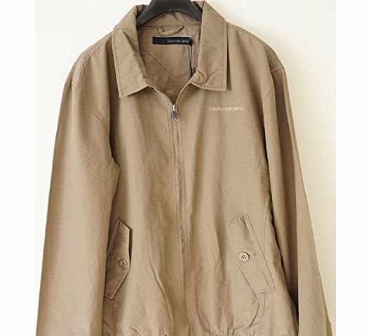 Calvin Klein  COTTON JACKET IN BROWN (LARGE)