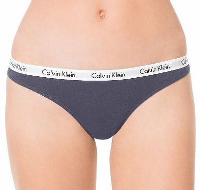 Calvin Klein Carousel Thong in Black or White (Medium, Black)