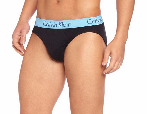 Calvin Klein Cotton Sculpted Brief Black amp; White (X Large, Black)