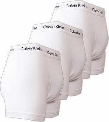 Cotton Stretch 3-Pack Trunk U2662G (Large, White)