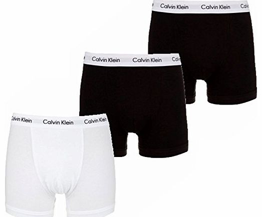 Cotton Stretch 3-Pack Trunk U2662G (Medium, Black/White/Black)