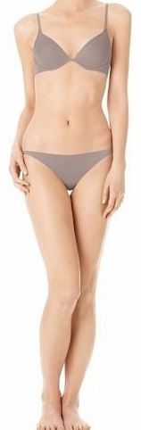 Calvin Klein Envy Plunge Bra & Bikini Brief Set, F3133 Smoke (UK 36C EU 80C - L Bikini)