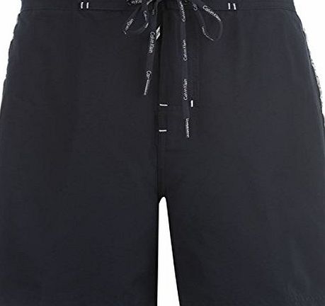 Calvin Klein Mens Drawstring Shorts Swimming Surf Board Beach Casual Mesh Navy S