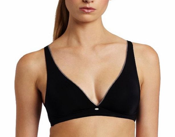 Calvin Klein Naked Glamour Wirefree Softcup Bra, F3320, Black (UK 34B EU 75B FR 90B)