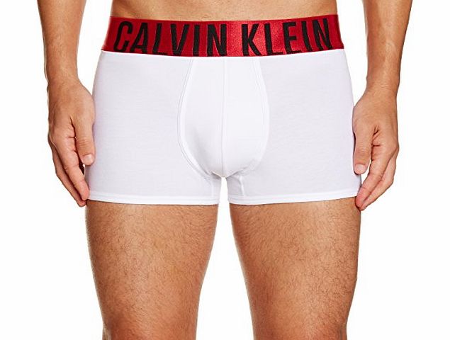 Calvin Klein Power Red Cotton Trunk, White Medium White