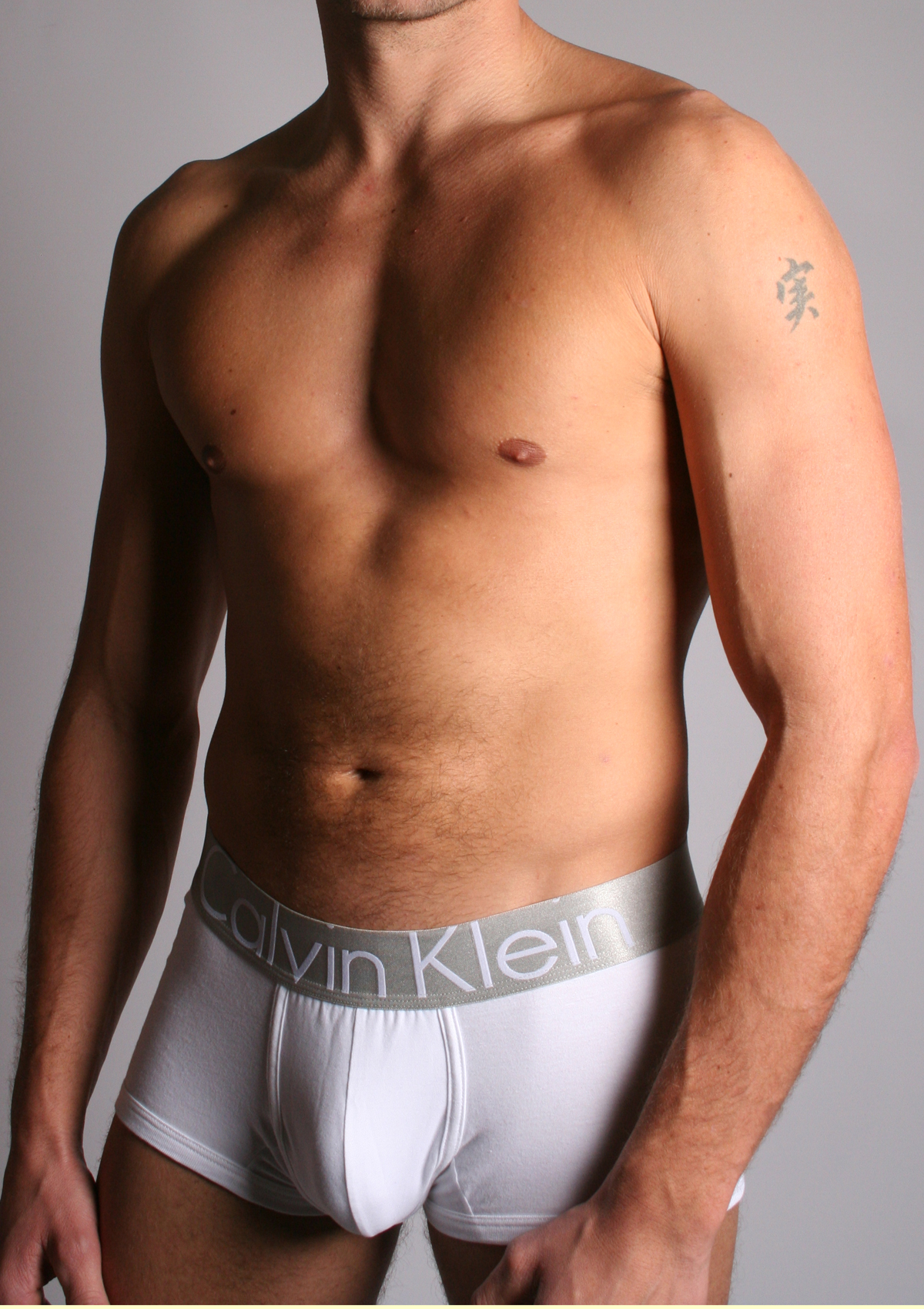 Calvin Klein Silver/White Steel Trunk by Calvin Klein