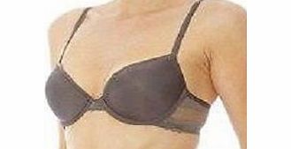 Calvin Klein T-Shirt Bra F3366 Sz UK 34A EU 75A French Roast