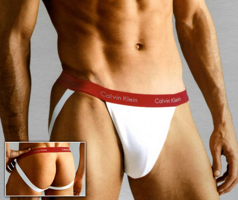 Calvin Klein White Prostrech Jockstrap by Calvin Klein