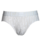 X-Tonal White and Grey Hip Briefs